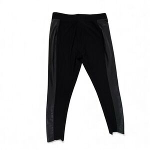 Cabi Leggings With Pleather Sides Black Lg
